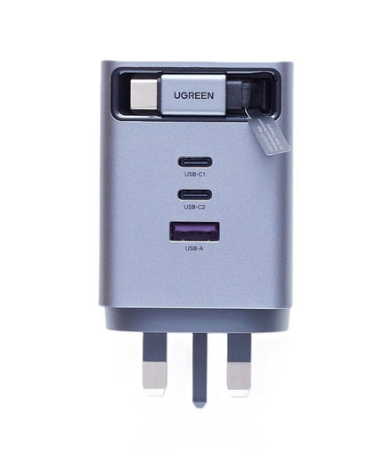 [87435] UGREEN 100W GaN Fast Charger with Retractable Cable