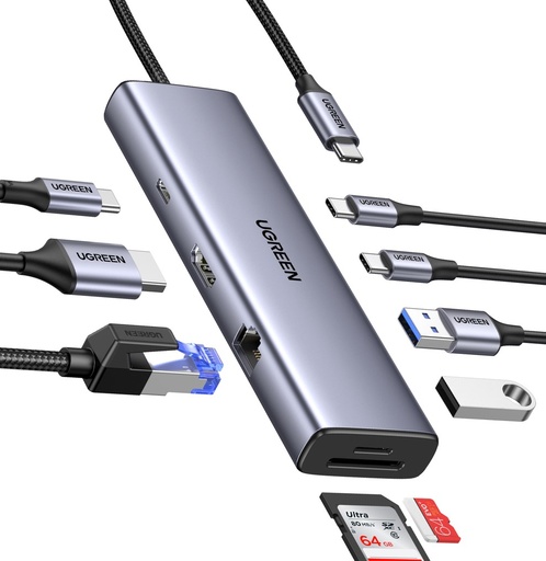 [87444] UGREEN USB-C 9 in 1 Multifunction Adapter